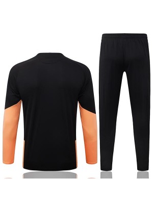 Arsenal tracksuit mens black orange training kit 2026-2027
