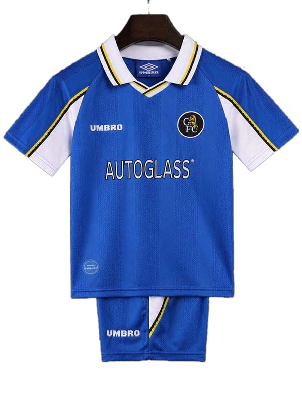 Chelsea home kids kit childrens retro jersey 1997-1999