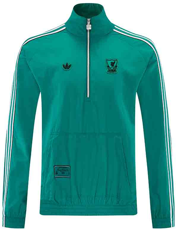 Liverpool windbreaker jacket mens green training tracksuit 2026-2027
