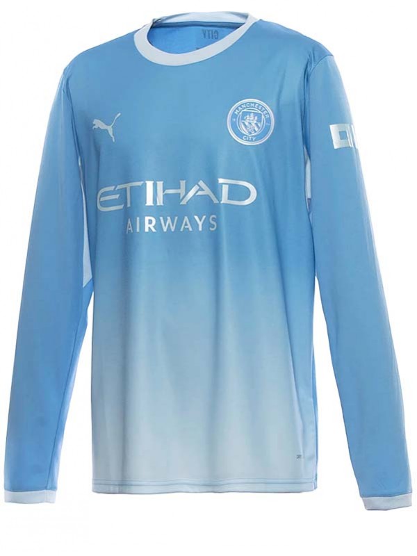 Manchester city home long sleeve jersey 2026-2027