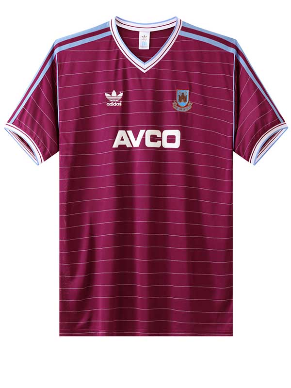 West ham united home jersey mens retro shirt 1986-1987