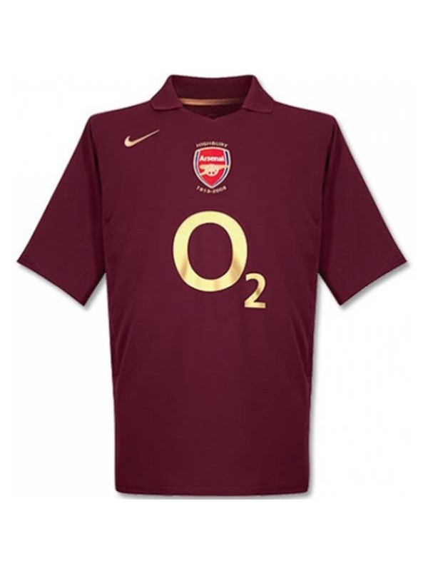 Arsenal home retro jersey men's first soccer sportwear football shirt 2005/2006