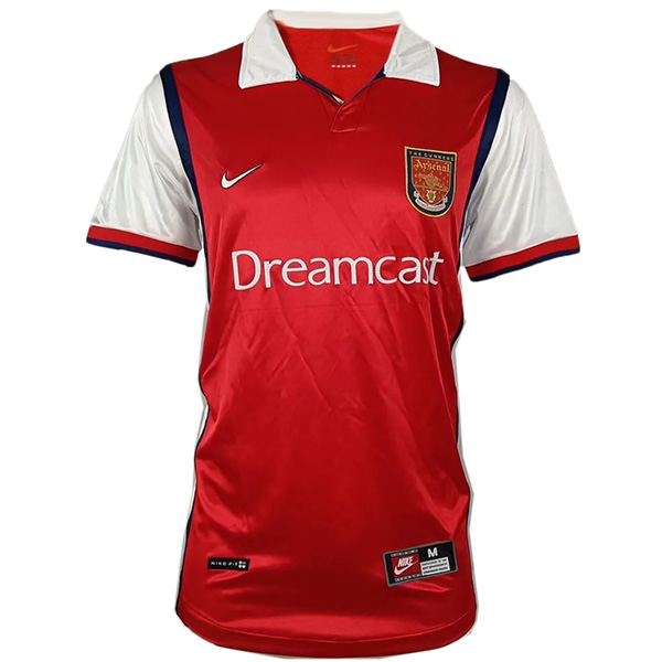 Arsenal home retro jersey soccer uniform men's first football kit sports top shirt 1999-2000
