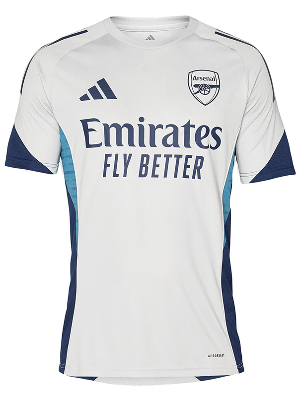 Arsenal maglia da calcio da uomo versione giocatore pre-partita allenamento divisa da calcio abbigliamento sportivo bianco maglia da calcio 2025-2026