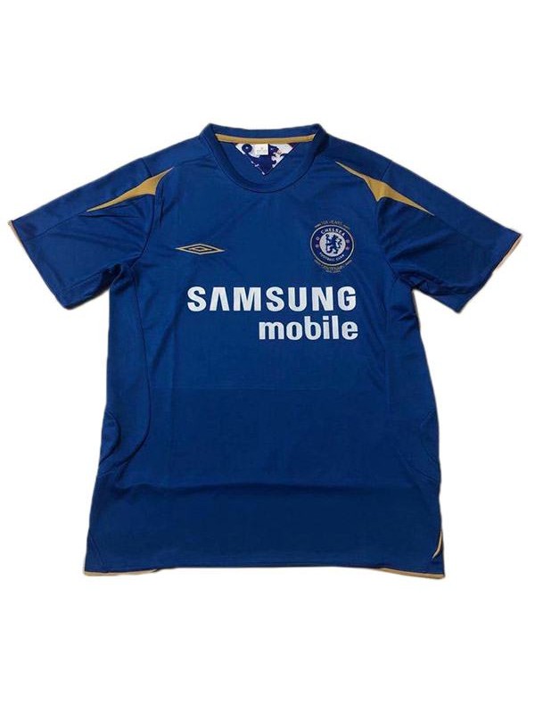 Chelsea home retro jersey 100 years anniversary maillot match men's 1st soccer sportwear football shirt 2005-2006
