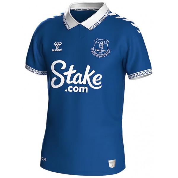 Everton home jersey soccer uniform men's first football kit top sports shirt 2023-2024
