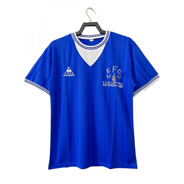 Everton home retro jersey soccer uniform men's first sportswear football kit top shirt 1985-1986