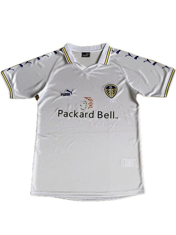 Leeds united home retro soccer jersey maillot match men's 1st sportwear football shirt 1999