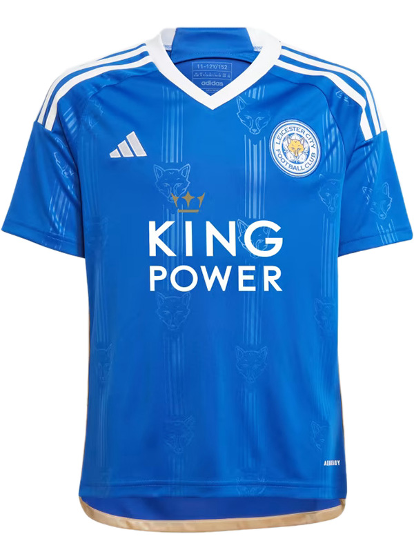 Leicester city home jersey soccer uniform men's first football kit sports top shirt 2023-2024