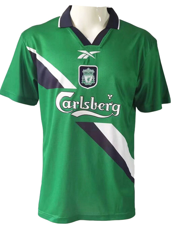 Liverpool away retro jersey soccer uniform men's vintage second sportswear football kit top shirt 1999-2000