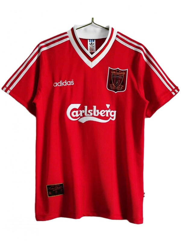 Liverpool maglia retrò casalinga uniforme da calcio prima maglia sportiva da calcio da uomo 1995-1996