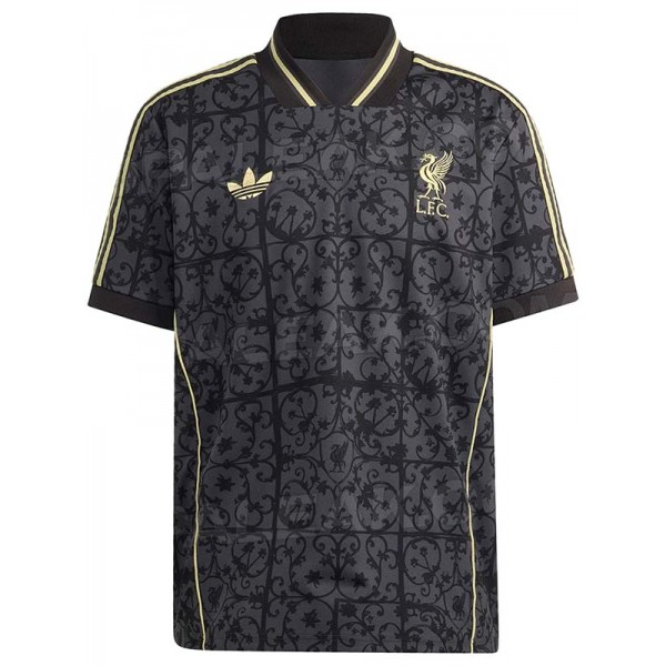 Liverpool maglia lifestyler edition35 divisa calcio adulti nera uomo 2025-2026