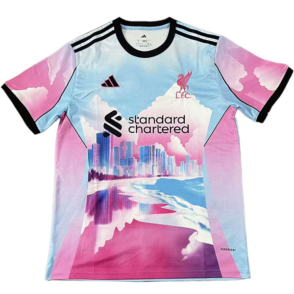 Liverpool maglia speciale modificata per adulti uniforme da calcio rosa kit da calcio maschile maglietta sportiva 2025-2026
