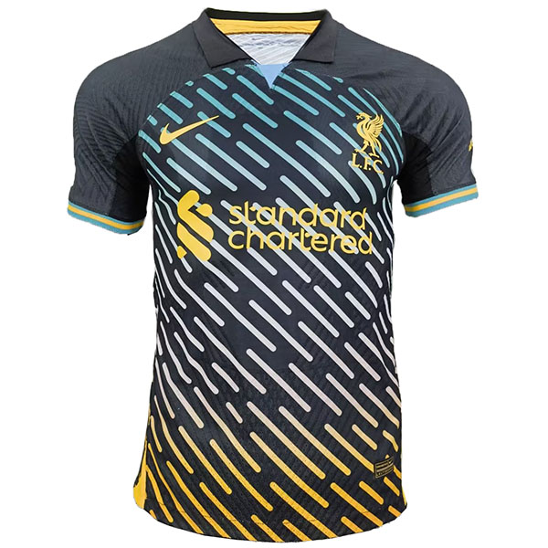 Liverpool special player version jersey soccer uniform men's sportswear football kit tops sport navy yellow shirt 2023-2024