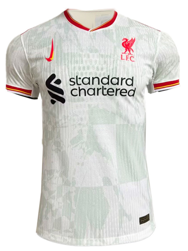 Liverpool third jersey soccer uniform men's 3rd football kit sports top shirt 2024-2025