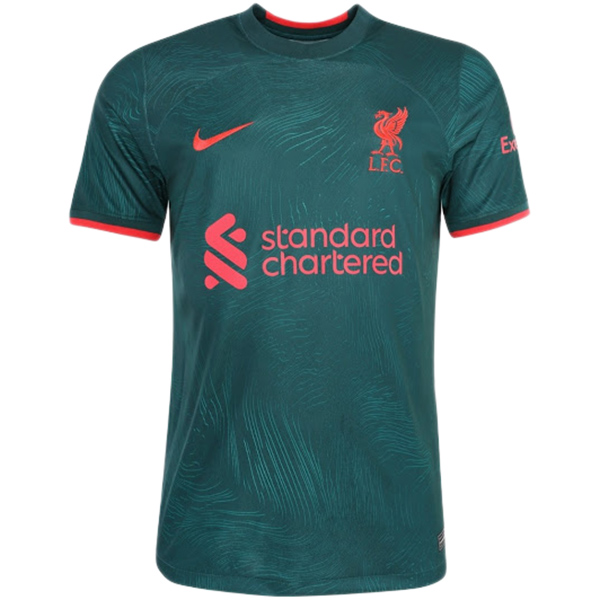 Liverpool third jersey soccer uniform men's 3rd sportswear football top shirt 2022-2023