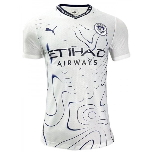 Manchester city away jersey soccer jersey soccer uniform men's second football kit tops sports white shirt 2024-2025