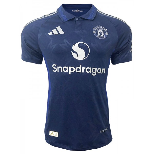 Manchester united away jersey soccer uniform men's second sportswear football kit top shirt 2024-2025