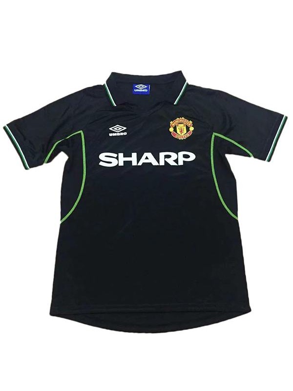 Manchester united away retro soccer jersey maillot match men's 2ed sportwear football shirt 1998