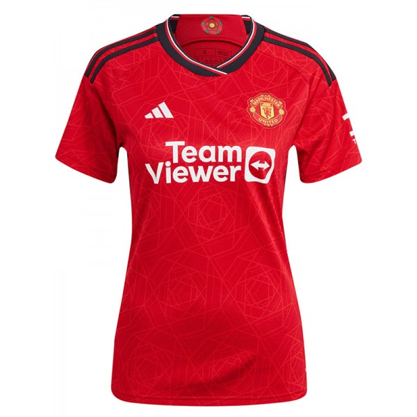 Manchester united home female jersey women's first soccer uniform sports football kit tops shirt 2023-2024