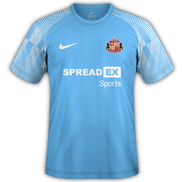 Sunderland away jersey soccer uniform men's second sportswear football kit tops sport shirt 2022-2023