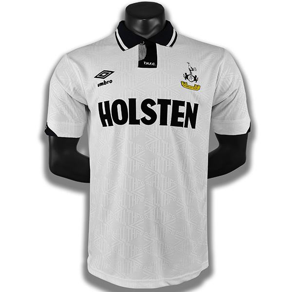 Tottenham hotspur home retro soccer jersey maillot match first men's sportwear football shirt 1990-1991