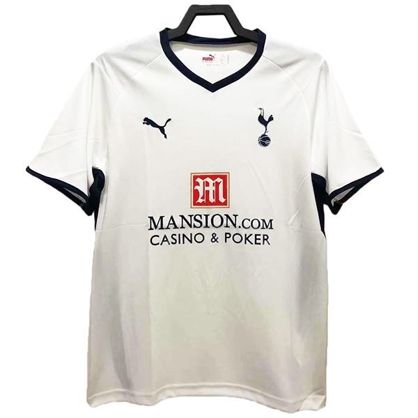 Tottenham hotspur home retro soccer jersey maillot match men's first sportswear football shirt 2008-2009