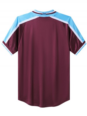 West ham united home retro soccer jersey maillot match men's 1st sportwear football shirt 1999-2001