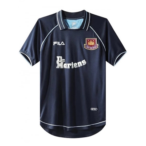 West ham united third retro jersey soccer uniform men's 3rd sportswear football kit top shirt 1999-2001