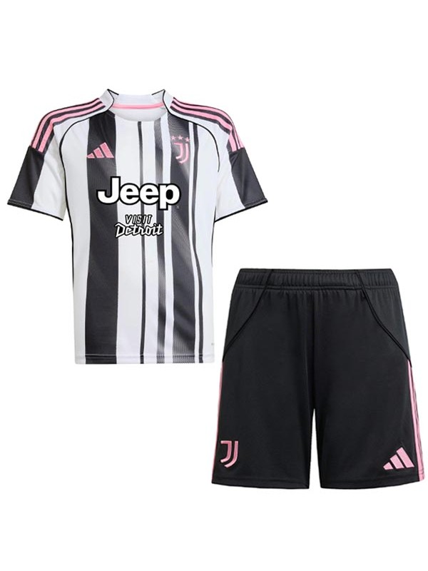 Juventus home kids kit childrens jersey 2025-2026