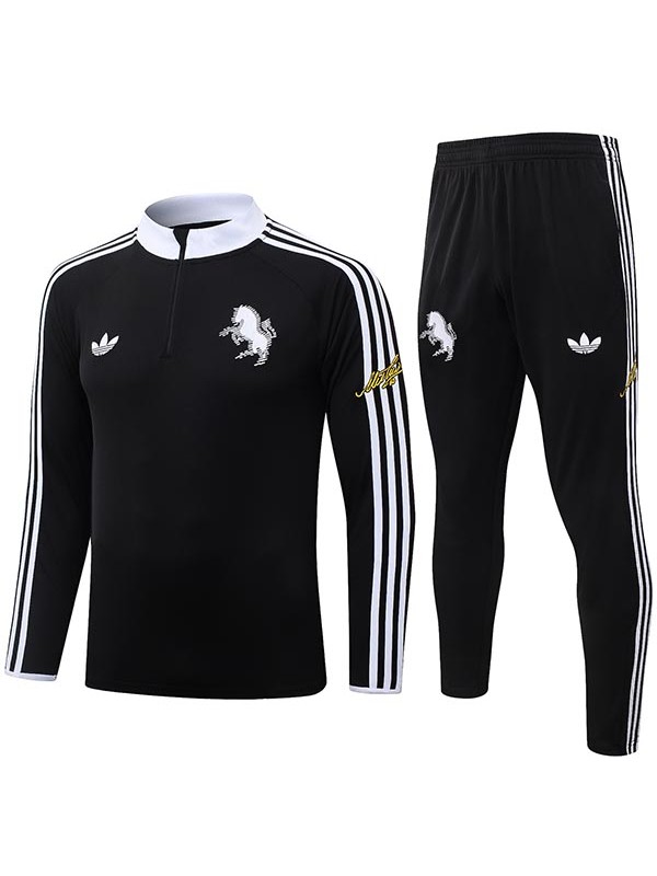 Juventus tracksuit mens black white training kit 2026-2027