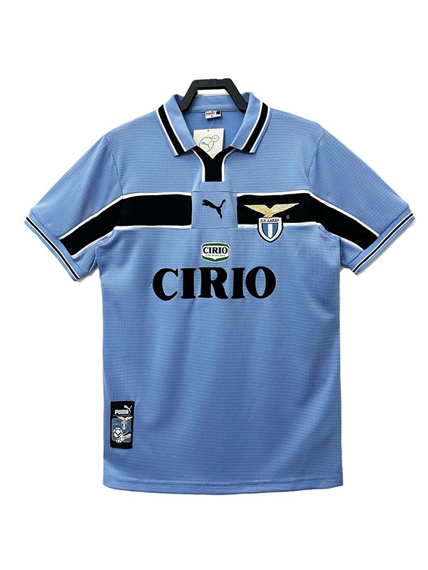 Lazio home retro soccer jersey maillot match men's 1st sportwear football shirt 1999-2000