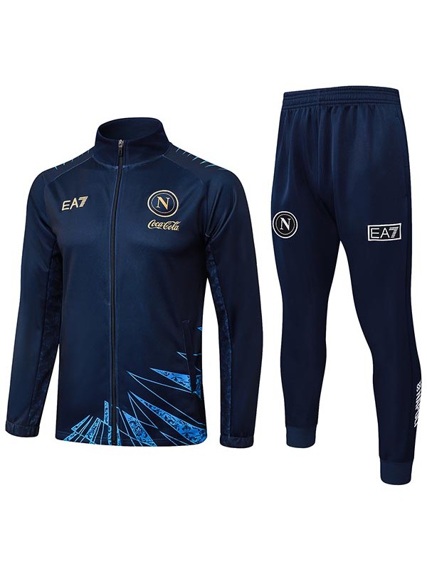 Napoli jacket mens navy blue training tracksuit 2026-2027