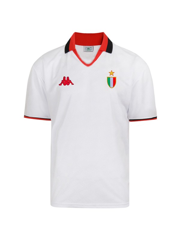 AC milan away retro jersey champion second soccer uniform men's football kit top shirt 1988-1989