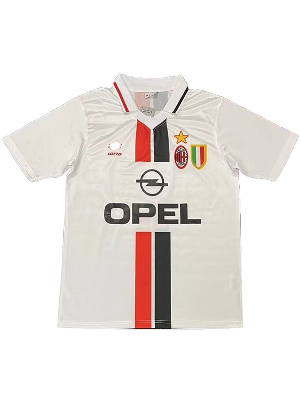 AC milan away retro jersey champion second soccer uniform men's football kit top shirt 1995-1997