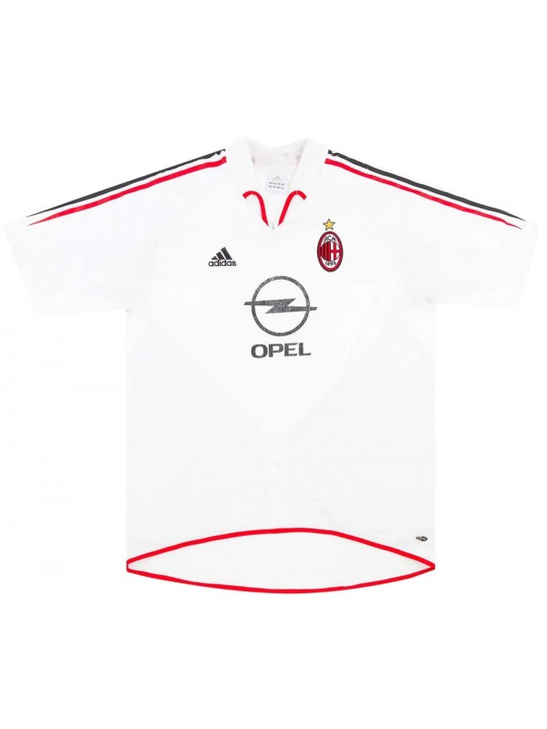 AC milan maglia da calcio vintage da trasferta seconda divisa da calcio da uomo maglietta sportiva 2004-2005