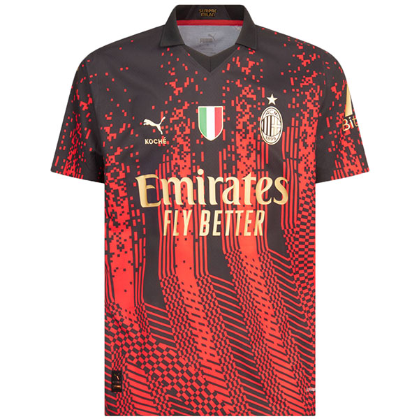 AC milan fourth jersey soccer uniform men's koche 4th kit sportswear football top shirt 2023-2024