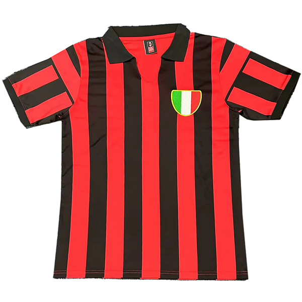 AC milan home retro jersey soccer uniform men's first football kit sports top shirt 1963