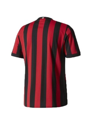 AC milan home retro jersey soccer uniform men's first football kit sports top shirt 2017-2018