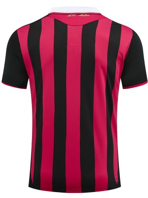 AC milan home retro jersey soccer uniform men's first sports football kit top shirt 2009-2010