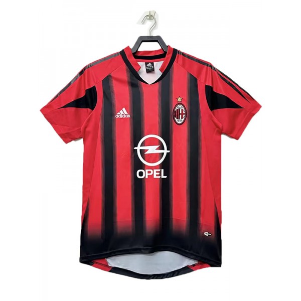 AC milan home retro jersey soccer uniform men's first sportswear football kit top shirt 2004-2005