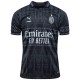 AC milan x pleasures authentisches fourth jersey black limited soccer uniform men's football kit tops sport shirt 2024-2025