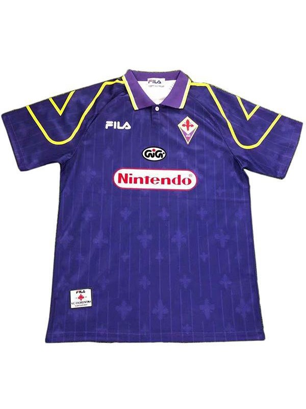 ACF Fiorentina home retro soccer jersey maillot match men's first sportswear football shirt 1997-1998