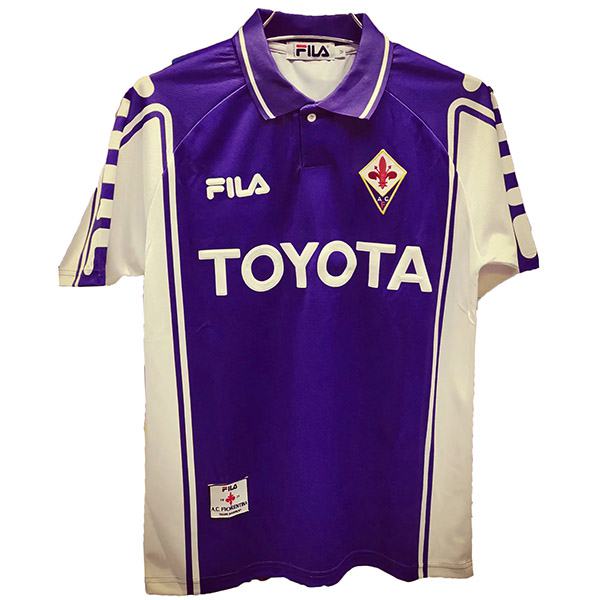 ACF Fiorentina Retro Soccer Jersey Purple 1999/2000