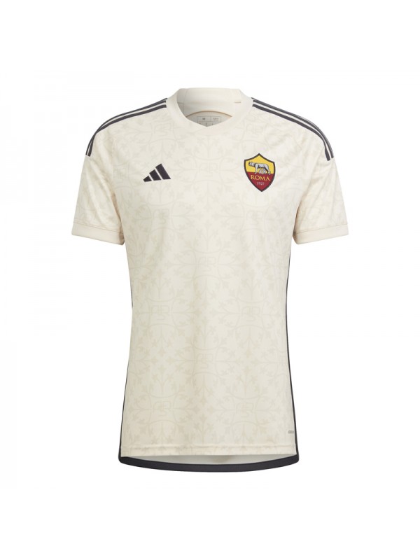 AS roma away jersey soccer uniform men's second sportswear football kit top shirt 2023-2024