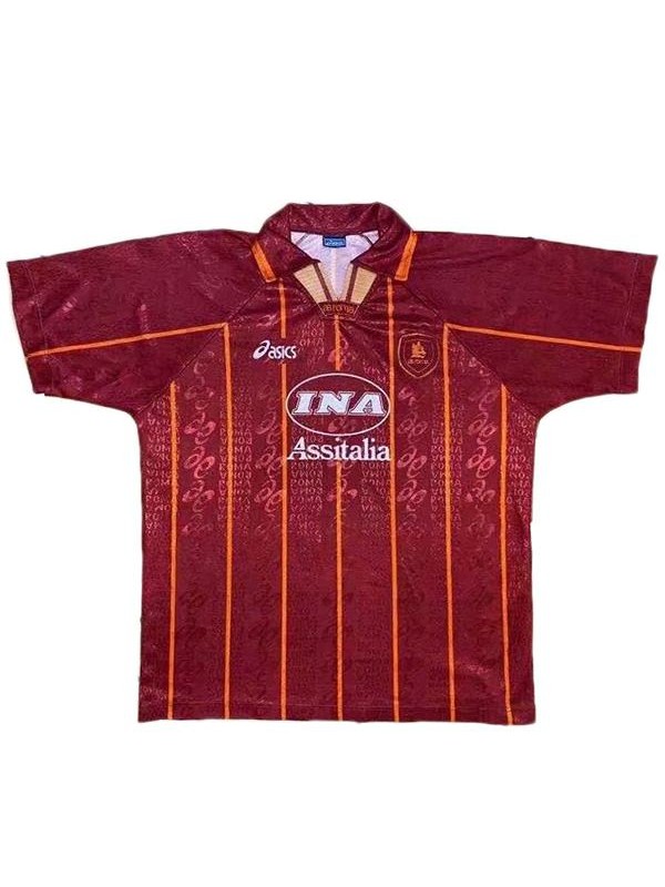 AS roma home retro soccer jersey maillot match men's first sportswear football shirt 1996-1997
