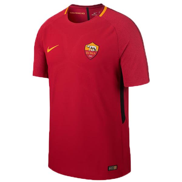 AS roma home retro soccer jersey maillot match men's first sportswear football shirt 2017-2018