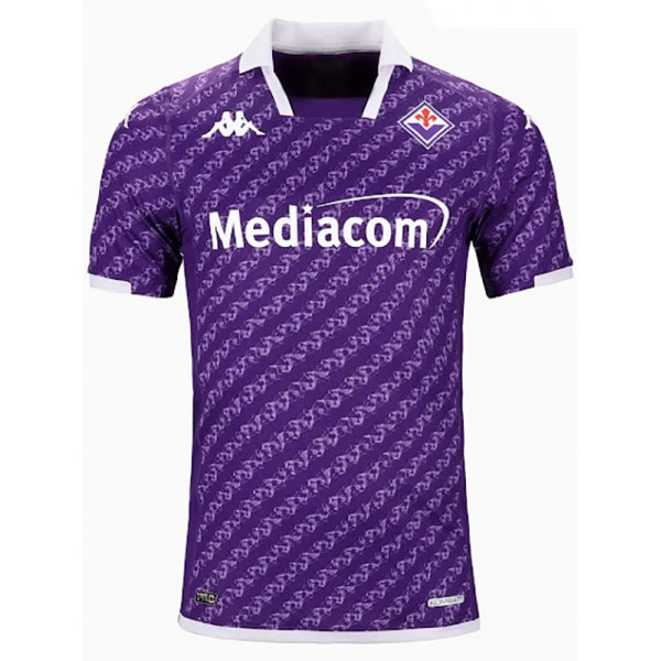 Fiorentina home jersey soccer uniform men's first football kit tops sport shirt 2023-2024