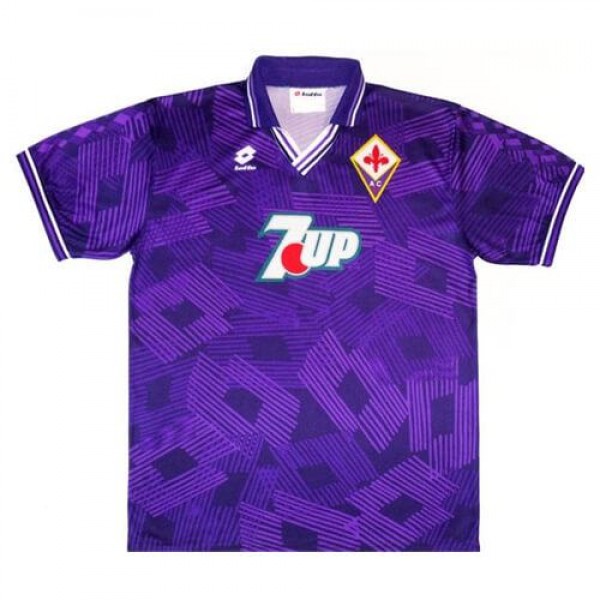 Fiorentina home retro soccer jersey maillot match men's 1st sportwear football shirt 1992-1993