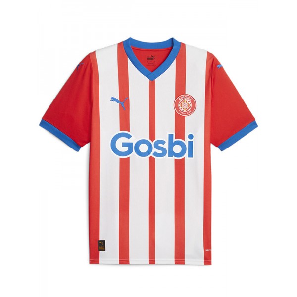 Girona home jersey soccer uniform men's first football kit top sports shirt 2023-2024